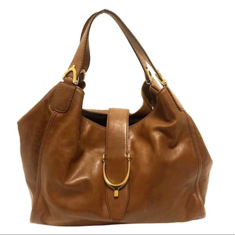 GUCCI Large Soft Stirrup Hobo Bag